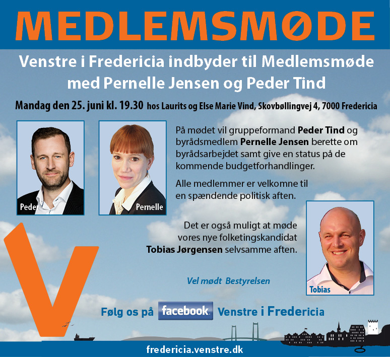 Medlemsmøde 25. juni